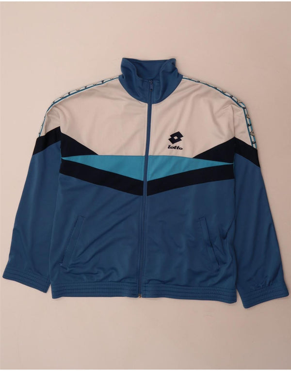 Lotto Veste de survêtement graphique pour homme UK 42/44 XL Bleu Colorblock