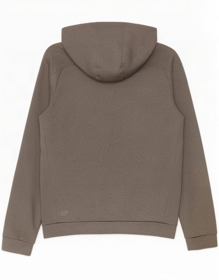 Puma Pull à capuche zippé pour homme en polyester moucheté grand gris