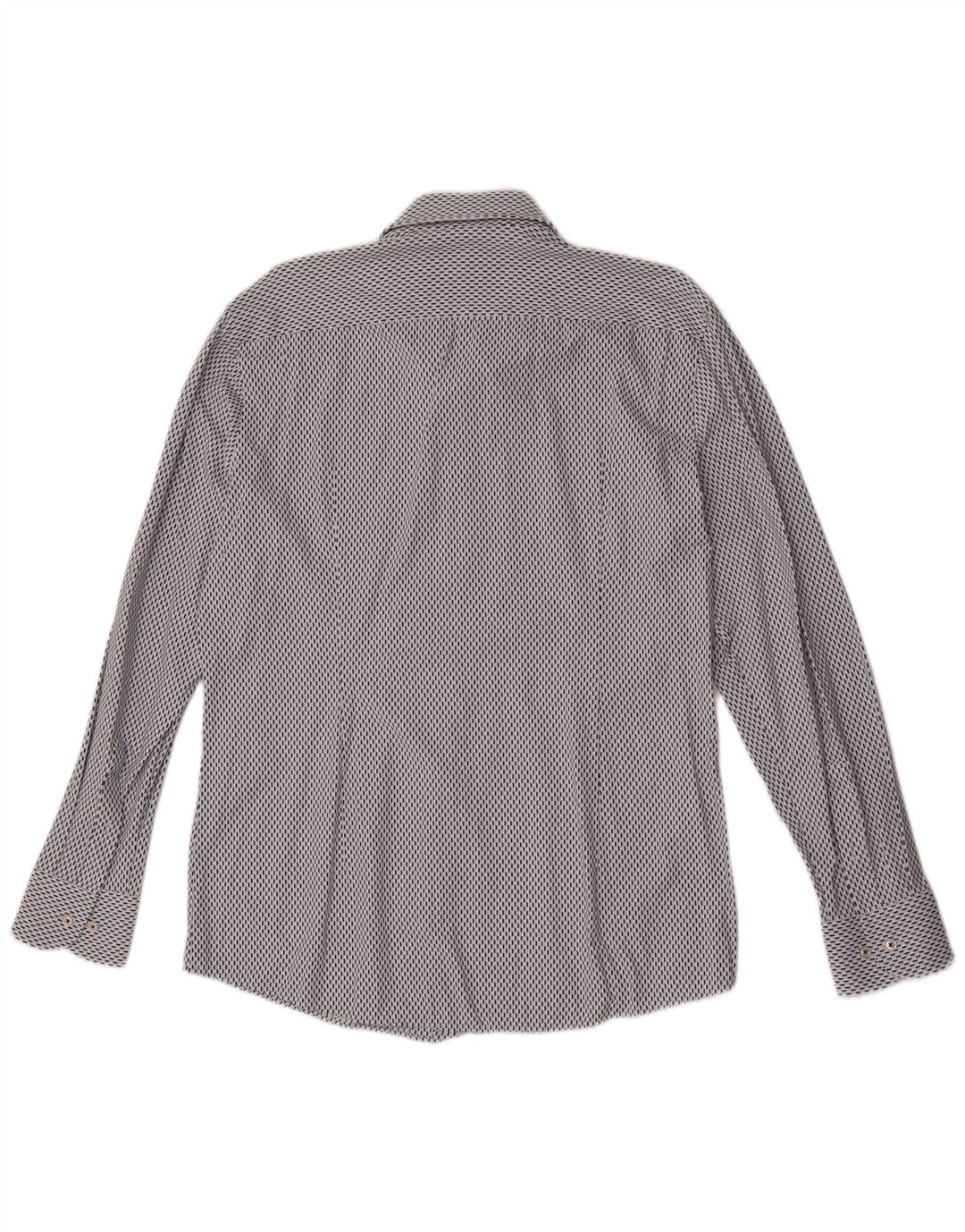 Hugo Boss Chemise Slim Fit Homme Taille 41 16 Grand Bleu Géométrique Polyamide