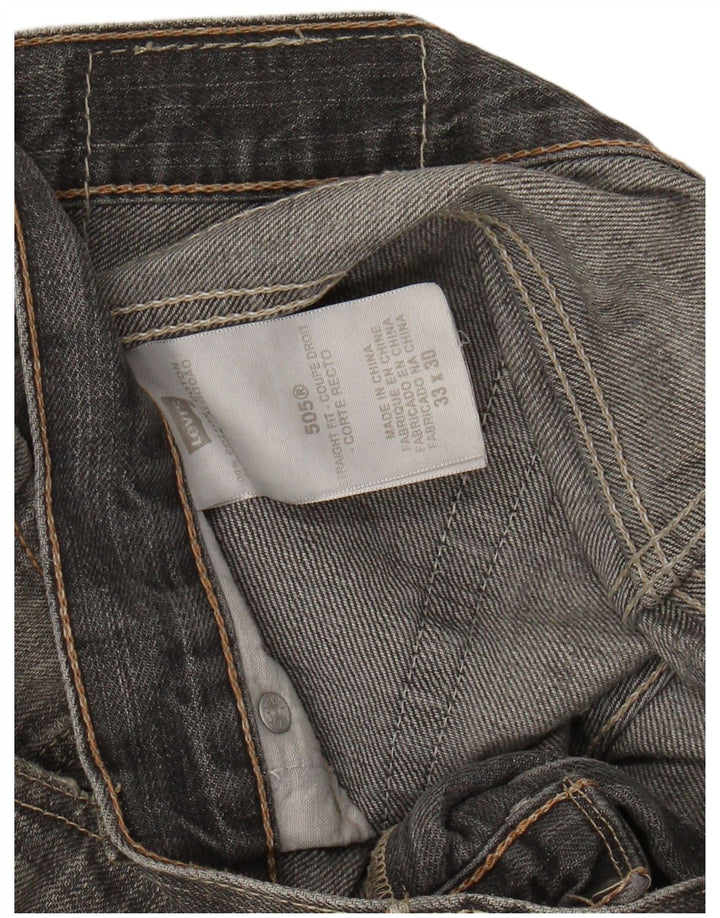 LEVI'S Jean Droit 505 Homme W33 L30 Gris Coton
