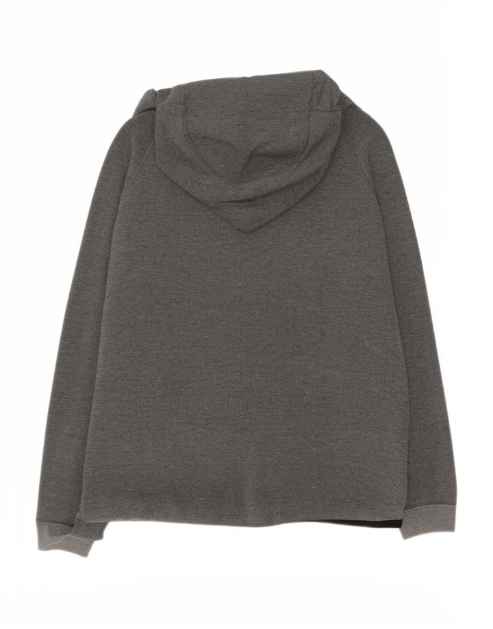 Nike Pull à capuche zippé pour homme Grand coton moucheté gris