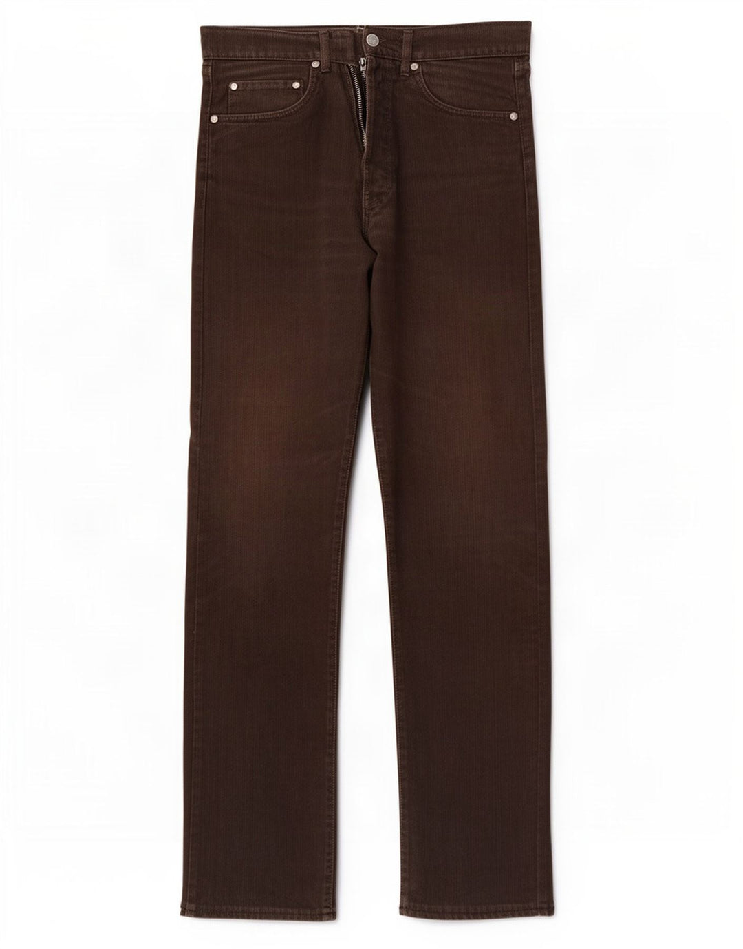 Gas Jean droit homme W30 L32 marron coton