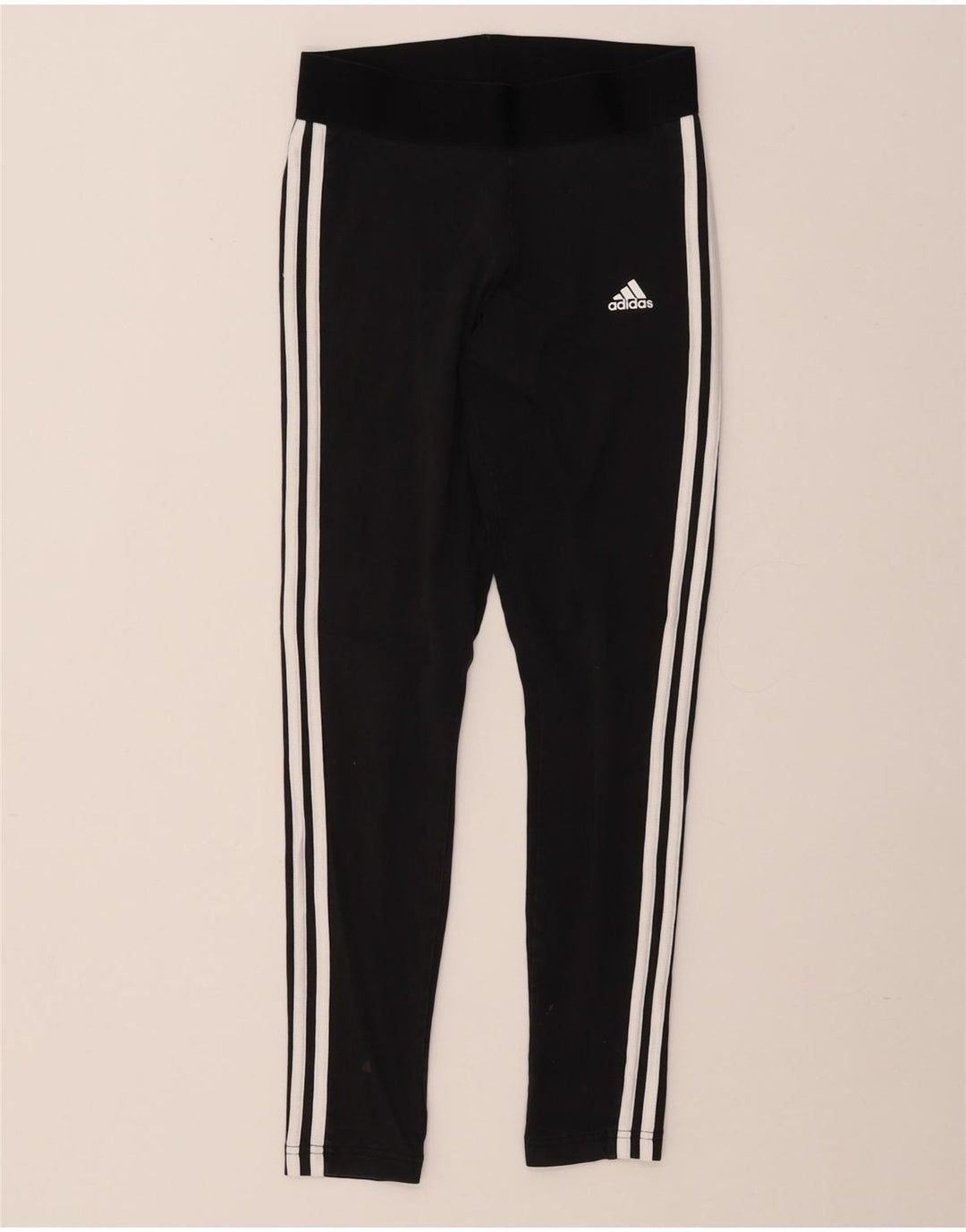 ADIDAS Leggings ajustés pour femmes UK 8/10 Petit coton noir