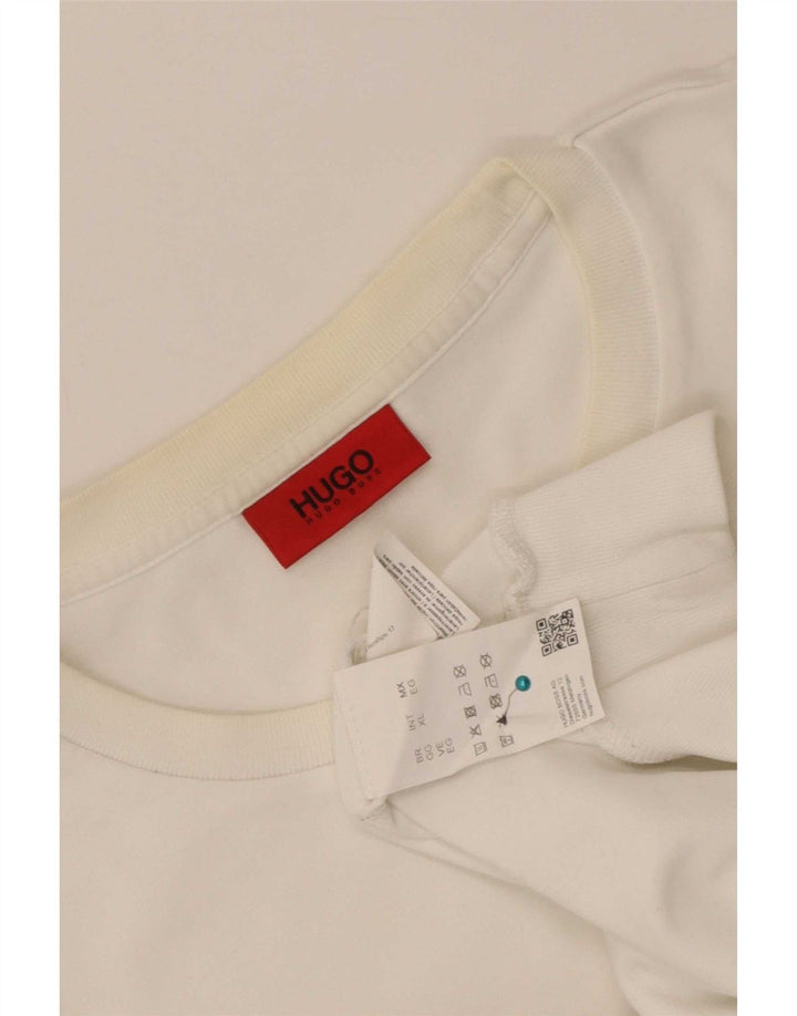 Hugo Boss Homme Sweat-shirt graphique XL Coton blanc