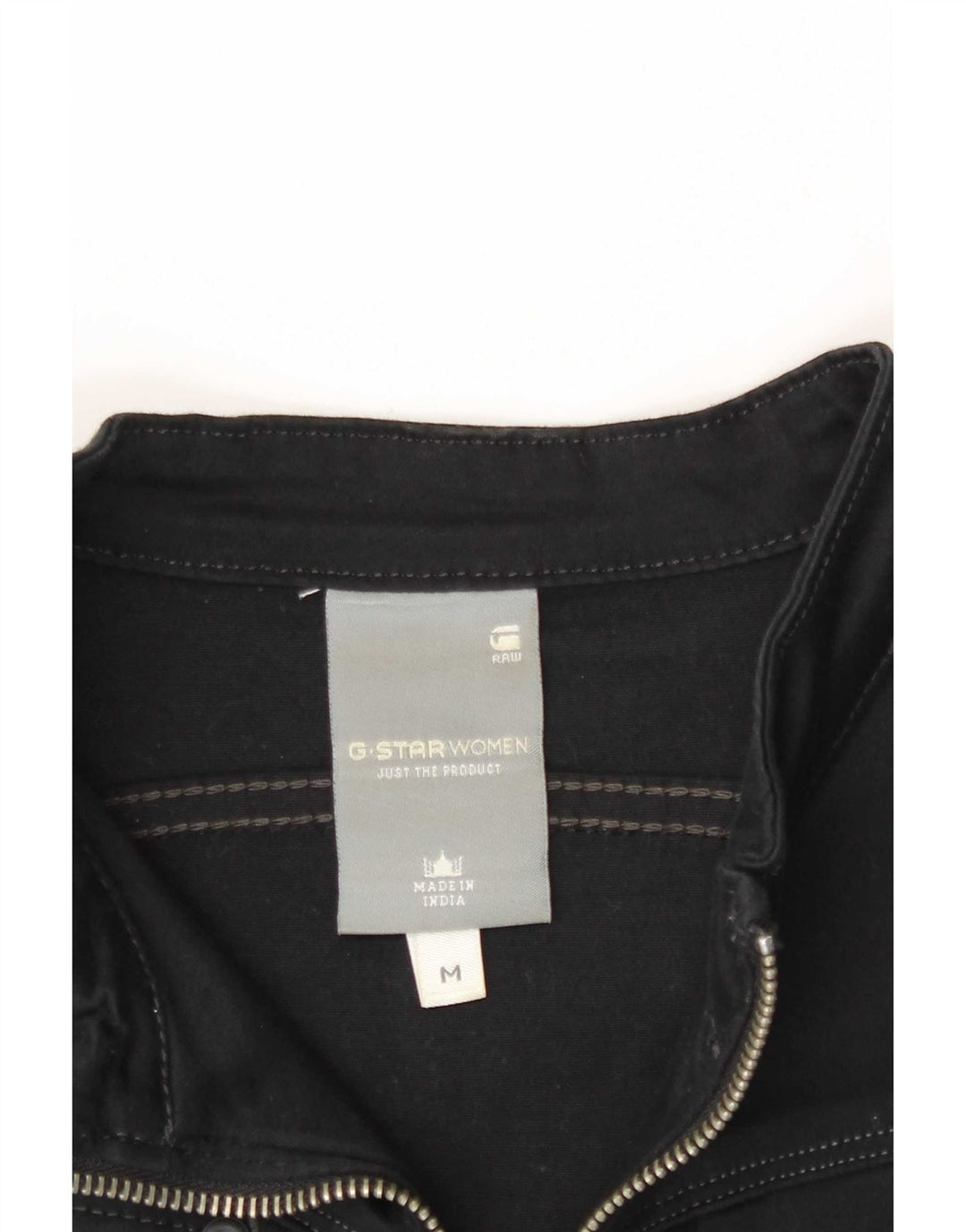 G-Star Robe basique à manches longues pour femme UK 12 en coton noir moyen