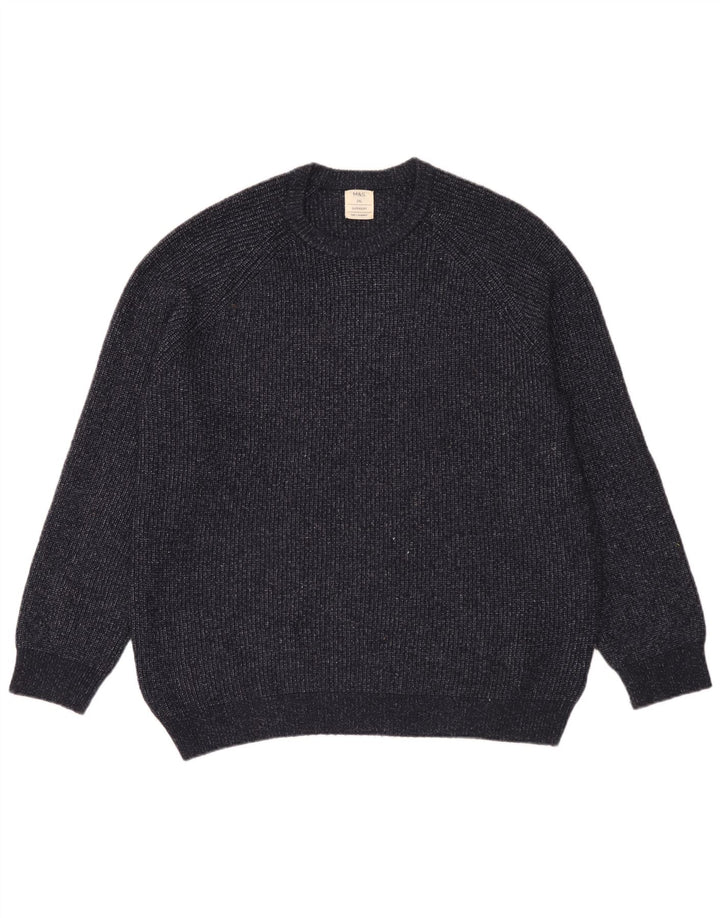 Marks & Spencer Pull à col rond pour homme 2XL Bleu marine Polyamide