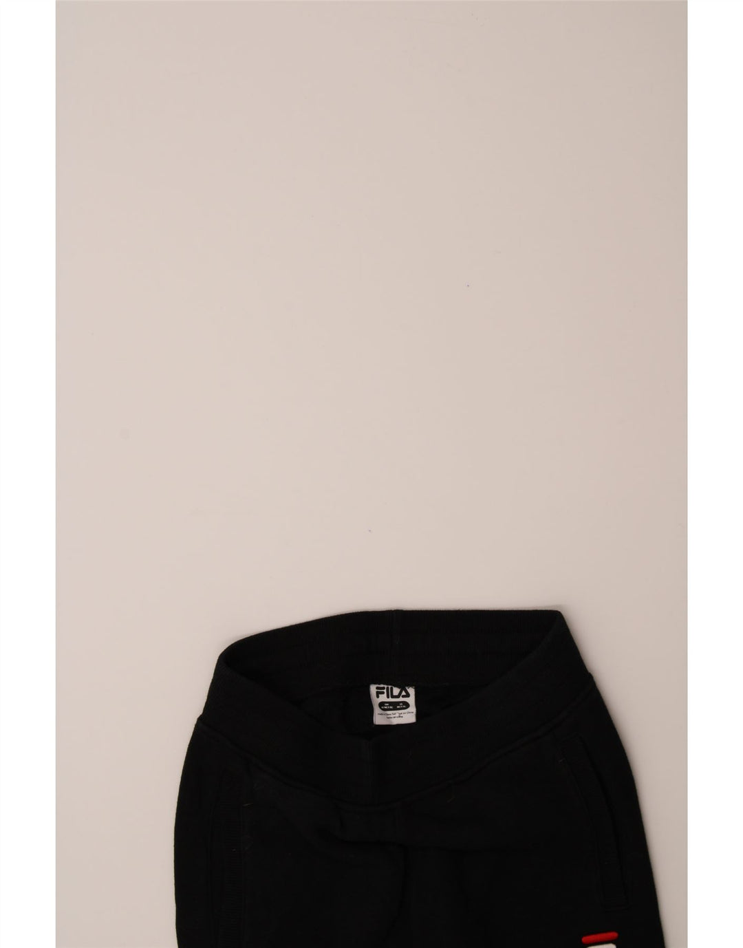 FILA Boys Tracksuit Trousers Joggers 7-8 Years Medium Black Cotton Vintage Fila and Second-Hand Fila from Messina Hembry 
