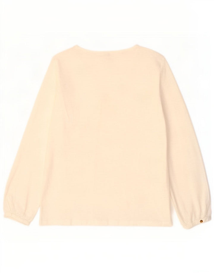 Fat Face Chemisier pour femme UK 12 en coton blanc moyen
