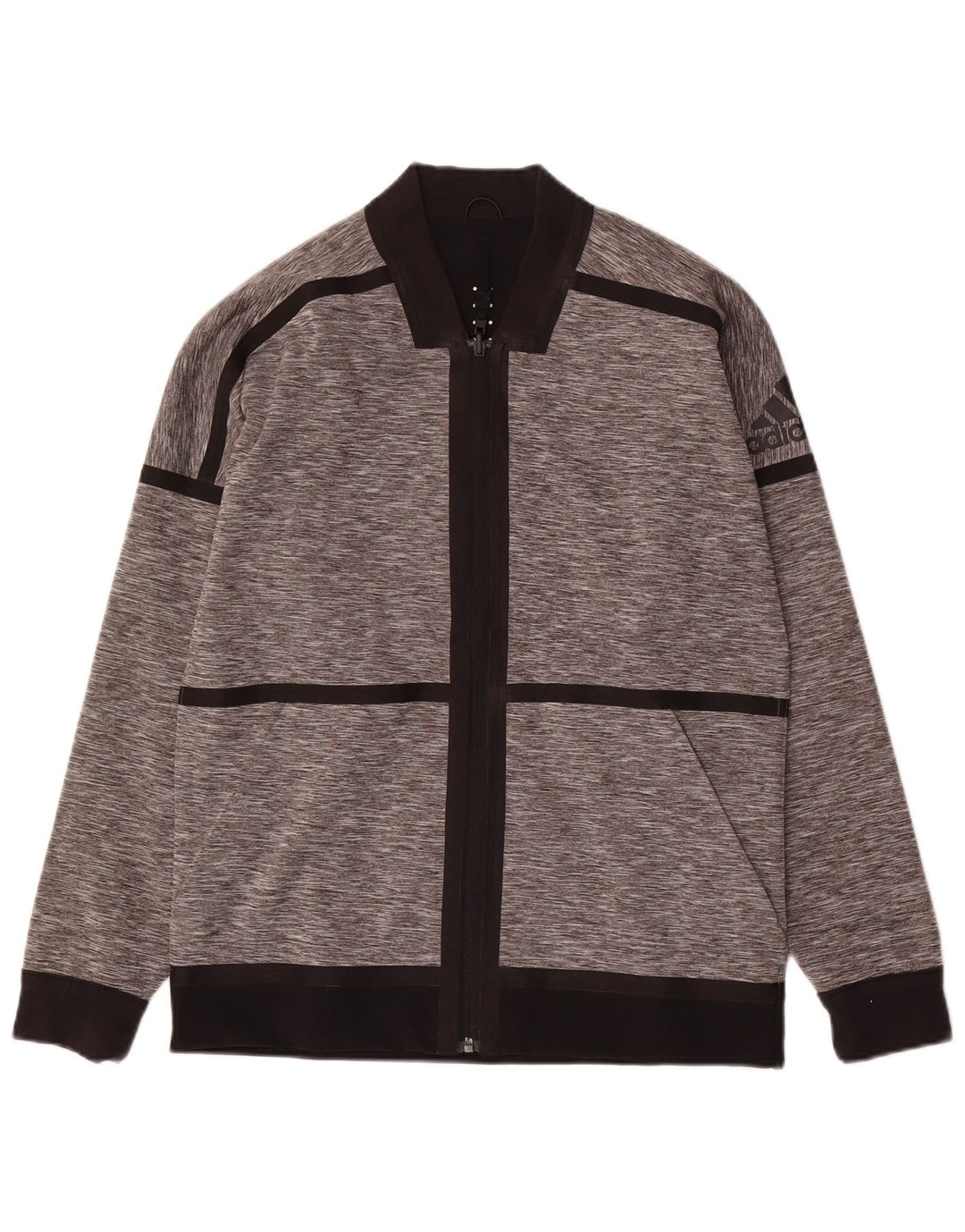Adidas Veste de survêtement réversible pour homme Taille S Gris Colorblock