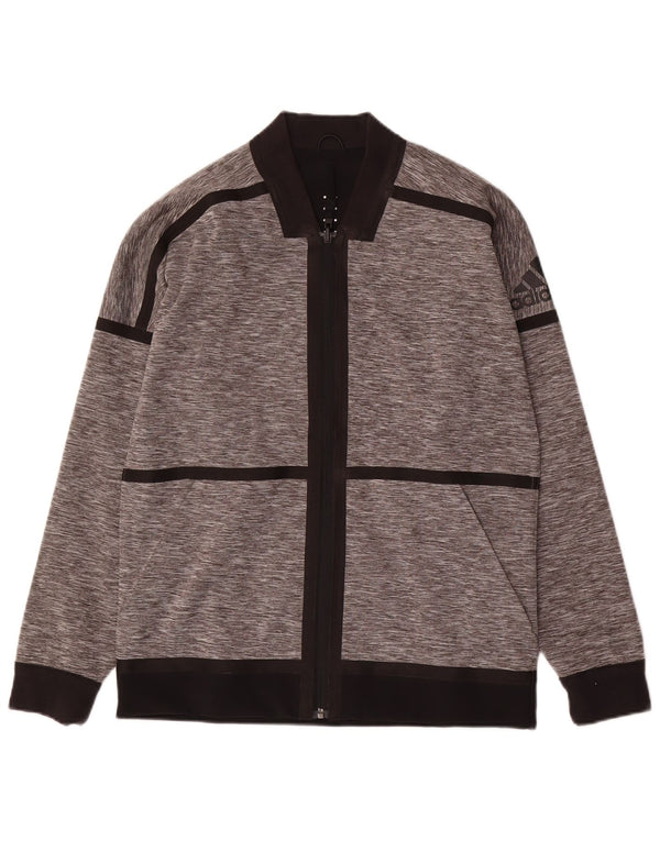 Adidas Veste de survêtement réversible pour homme Taille S Gris Colorblock