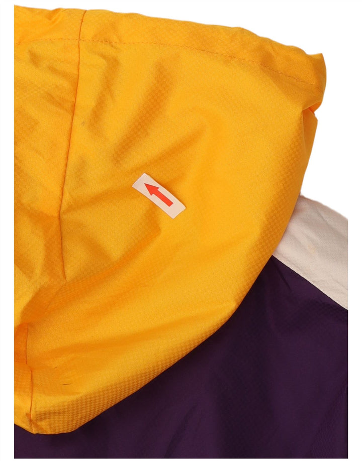 Mitchell & Ness Veste de pluie graphique pour homme UK 40 Large Violet Colourblock