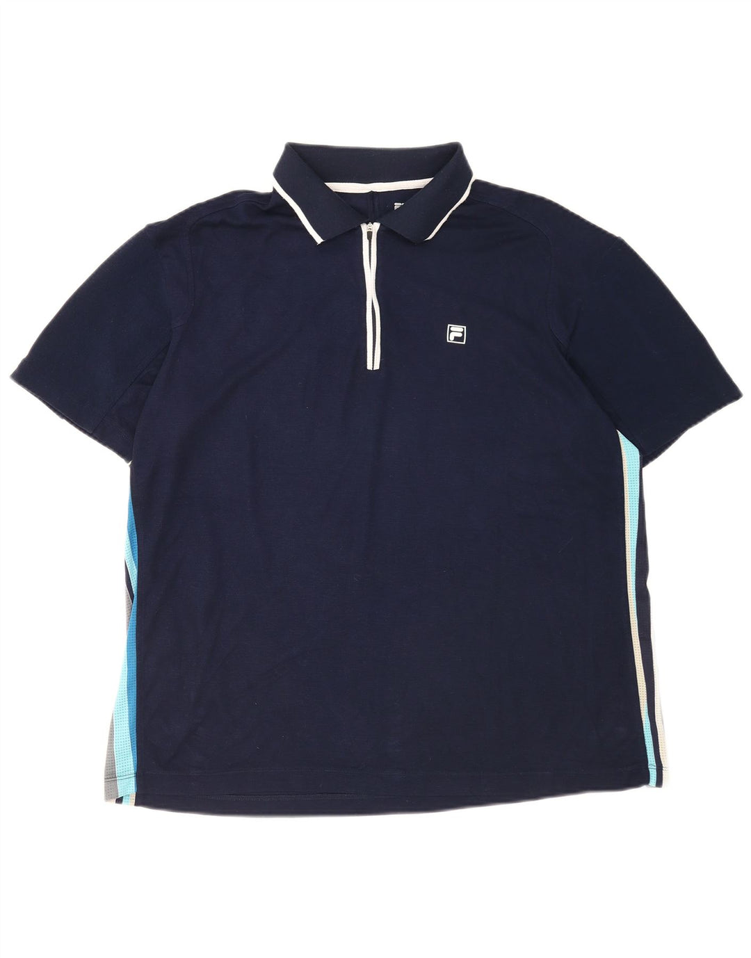 Fila Polo Homme Grand Bleu Marine Coton