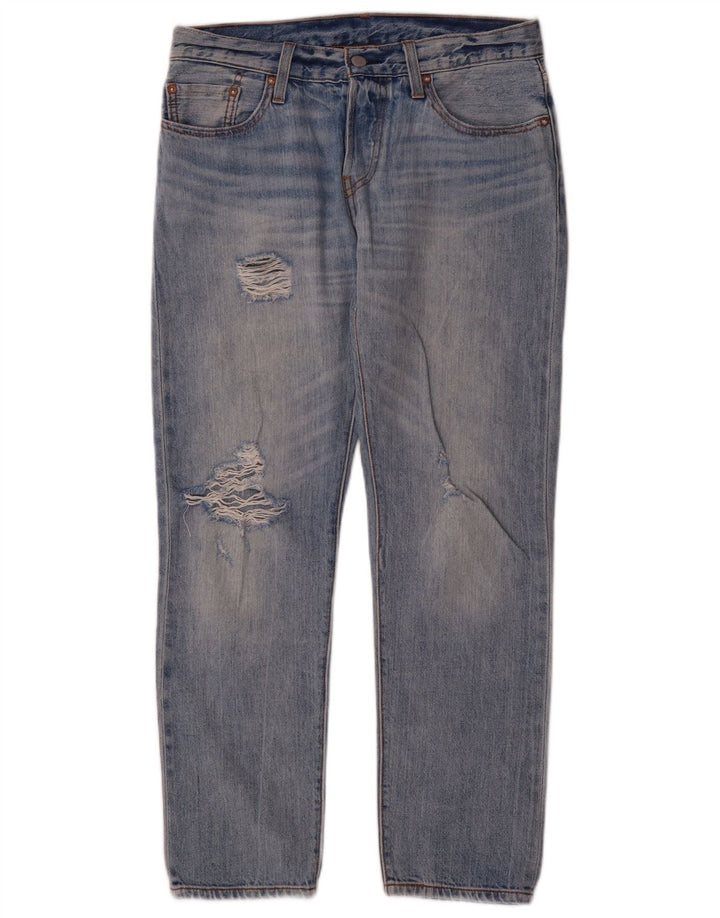 Levi's Jean Droit 501 CT Femme Bleu W26 L29