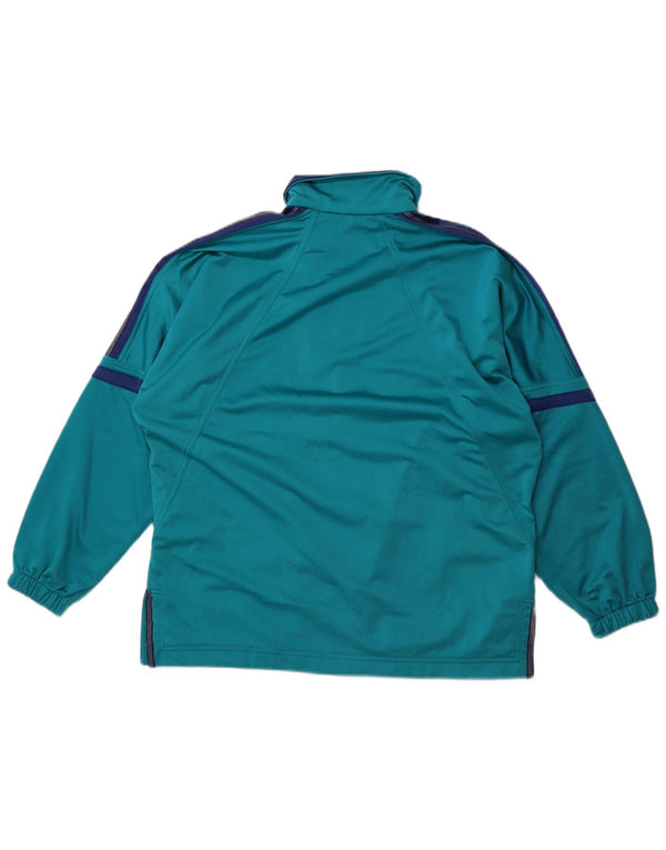 Diadora Veste de survêtement surdimensionnée pour femme UK 14 Large Vert Colorblock