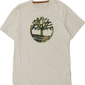 TIMBERLAND T-Shirt Graphique Homme Large Blanc