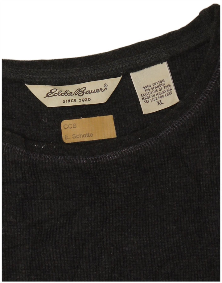 EDDIE BAUER Débardeur court surdimensionné pour femme UK 18 XL Coton gris