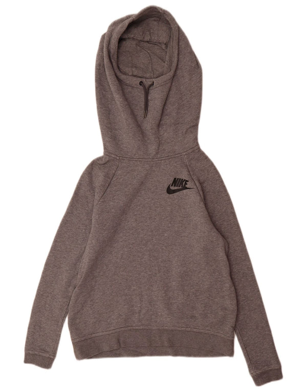 Nike Pull à capuche pour femme UK 6 XS Gris Coton