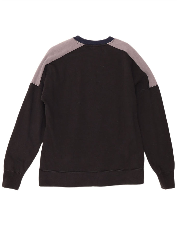 Nike Sweat-shirt graphique en coton color block bleu marine moyen pour homme