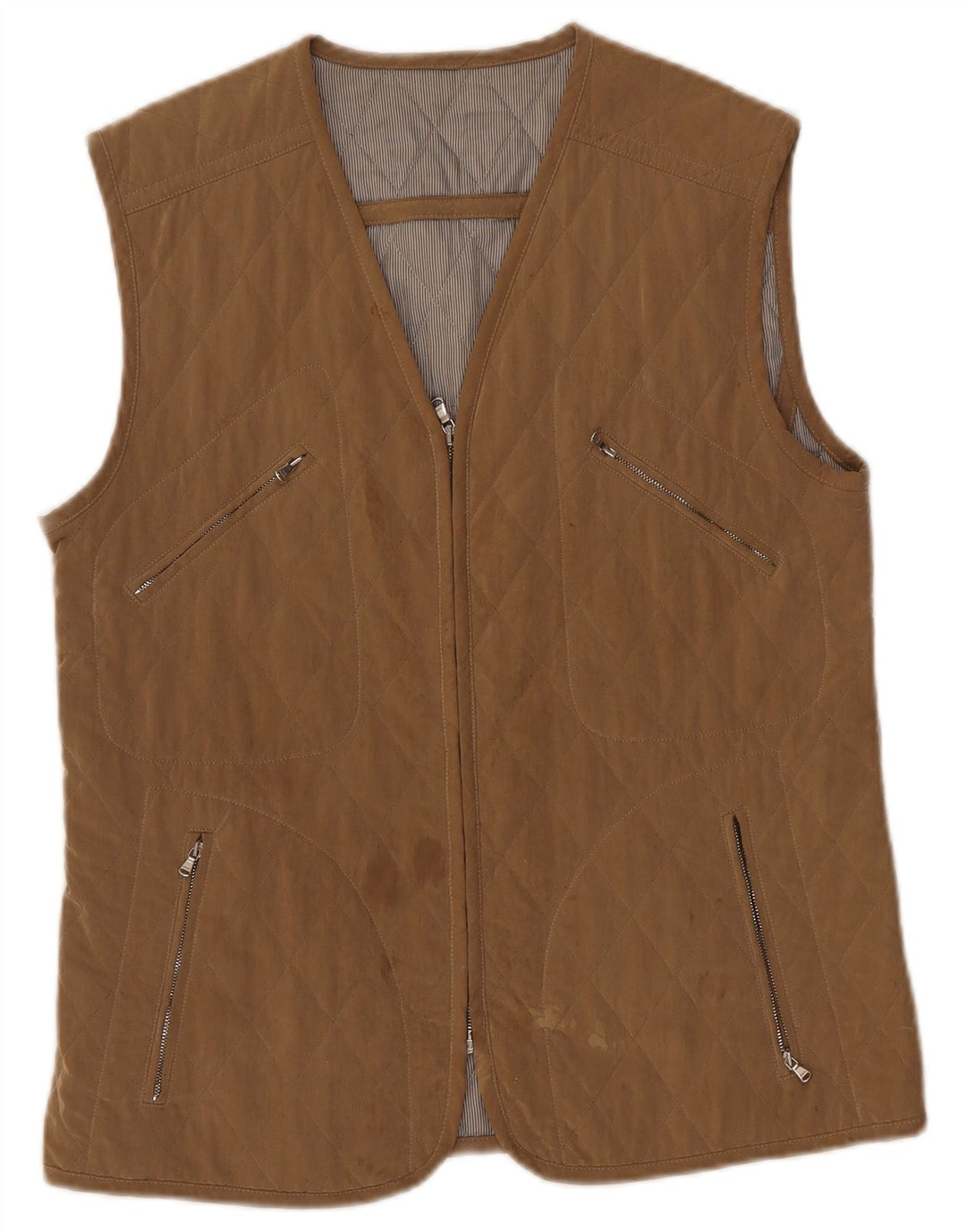 Allegri Gilet matelassé pour femme UK 14 Beige moyen