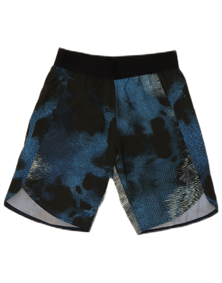 Adidas Short de Sport Garçon 11-12 Ans Bleu Colorblock Polyester