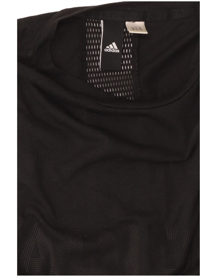 ADIDAS Débardeur graphique pour femme UK 8 Small Noir