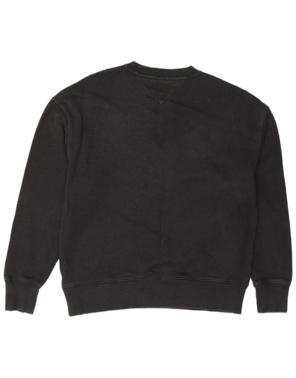 Tommy Hilfiger Sweat-shirt graphique pour homme Small Noir Colourblock