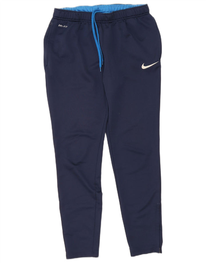 NIKE Pantalon de survêtement Dri Fit pour hommes, grand, bleu marine, polyester
