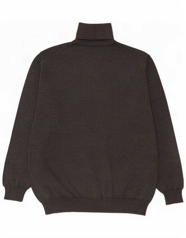 Bramante Mens Roll Neck Jumper Sweater XL Grey Virgin Wool