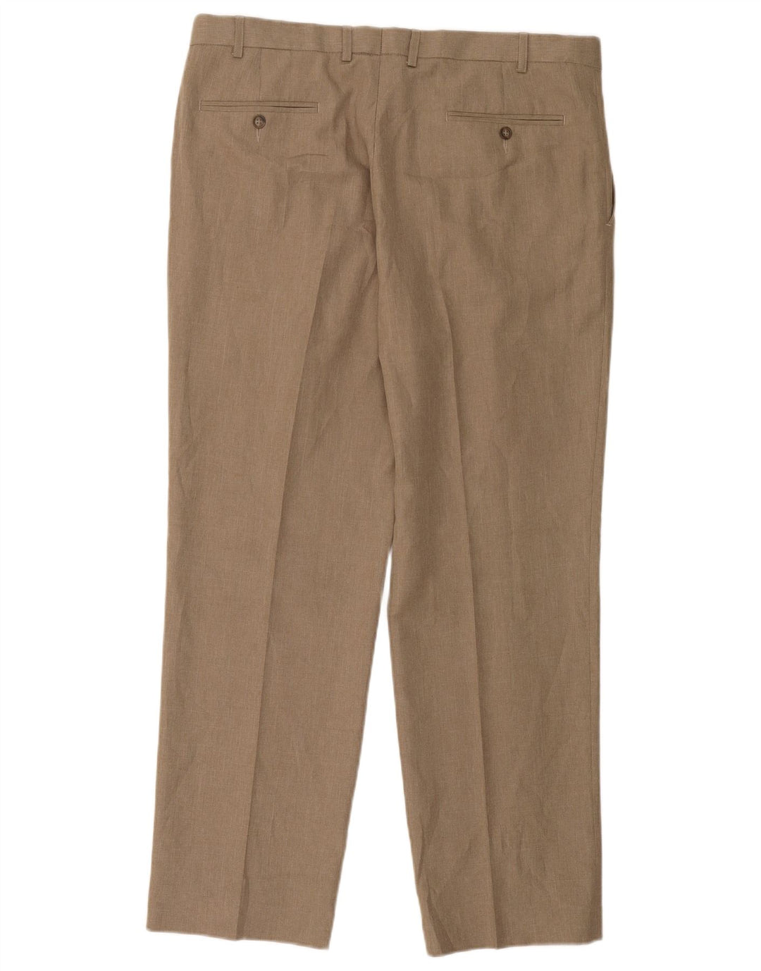 Marks & Spencer Pantalon de costume coupe classique pour homme W38 L31 Beige Polyester