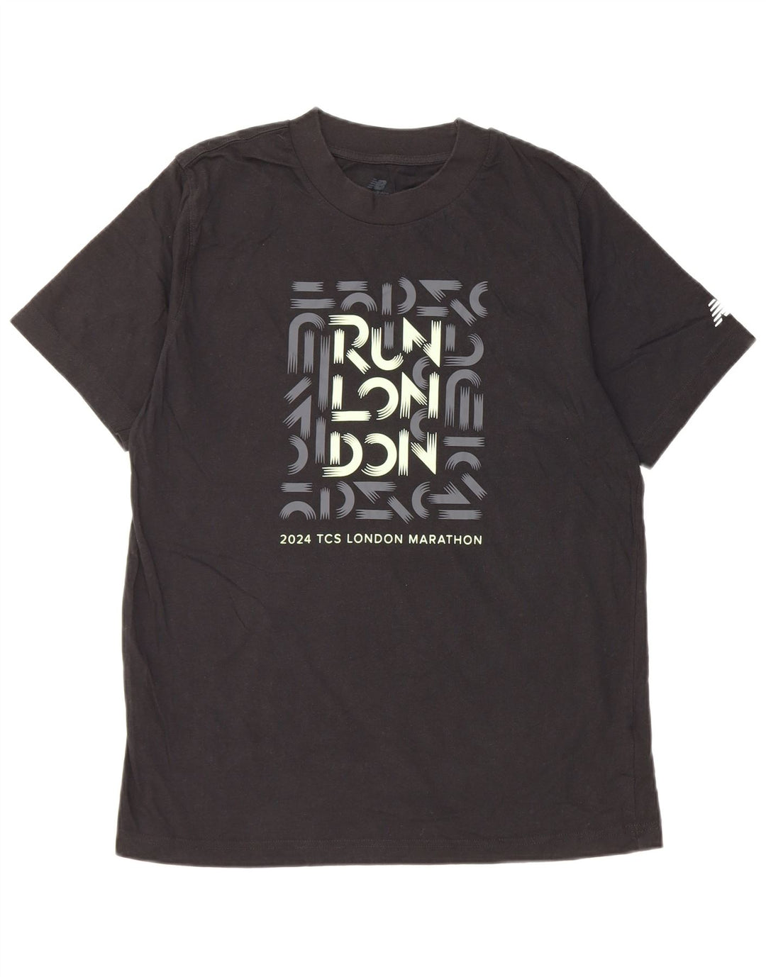New Balance T-Shirt Graphique Homme Noir Moyen Coton