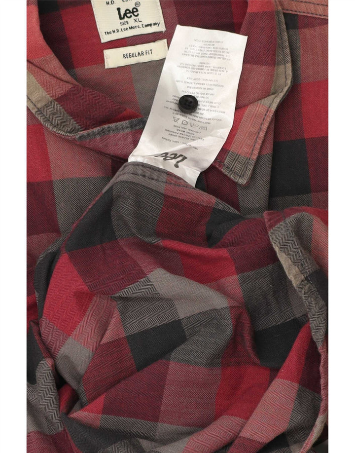 Lee Chemise en flanelle coupe classique XL pour homme en coton à carreaux multicolores