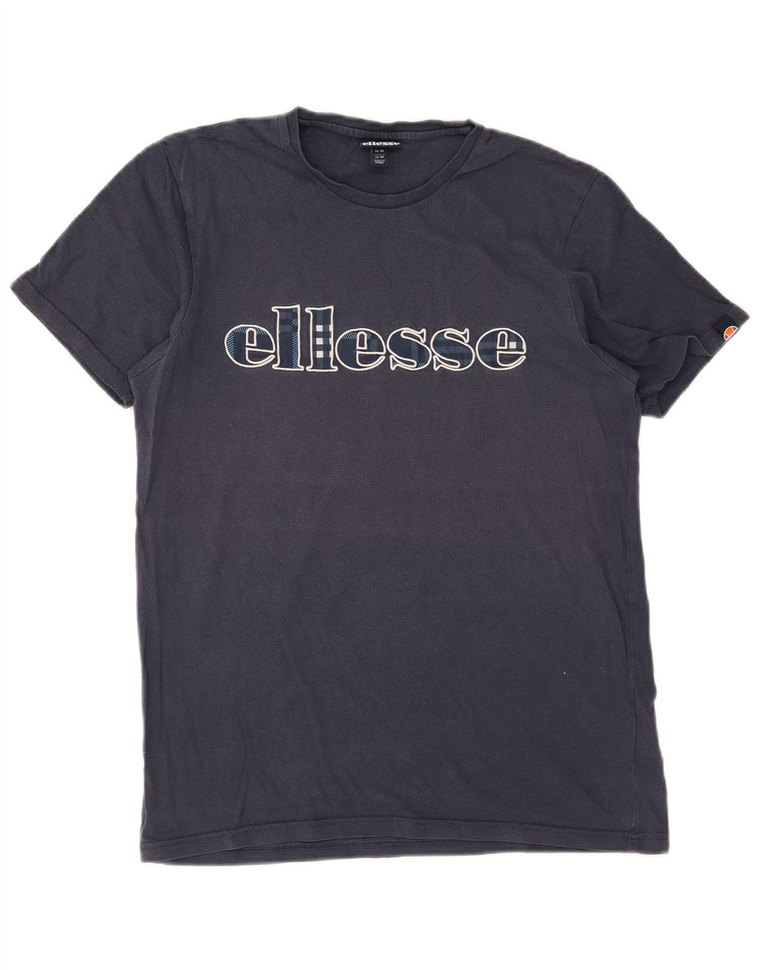Ellesse T-Shirt Graphique Top Bleu Marine Moyen Coton Homme