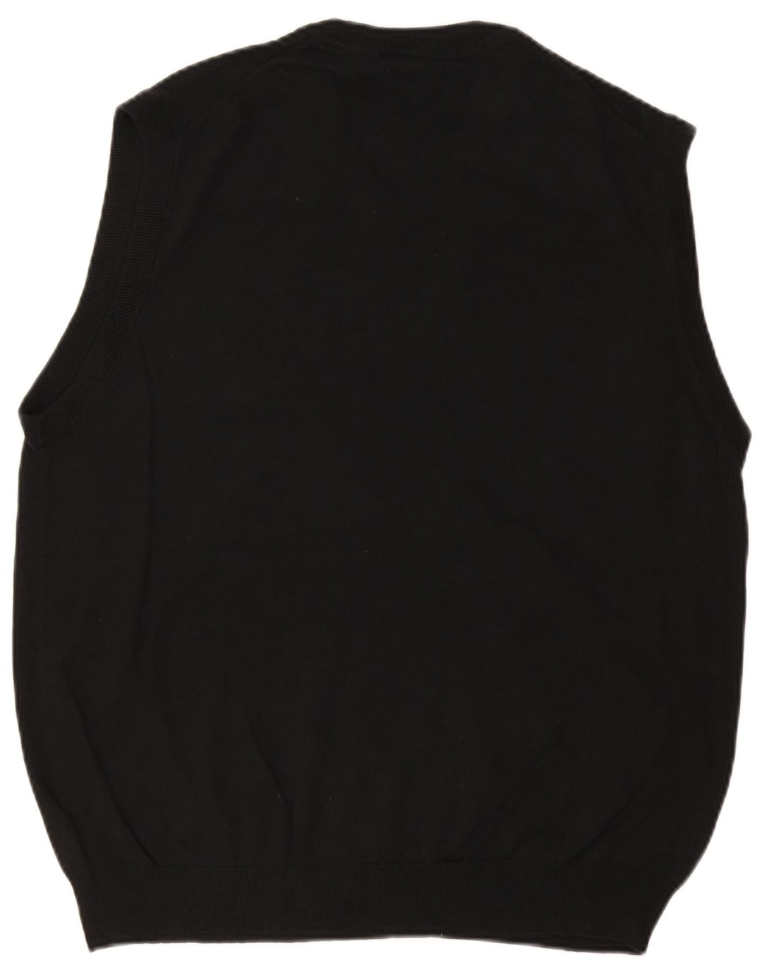CHAPS Mens Vest Tank Top XL Black Cotton