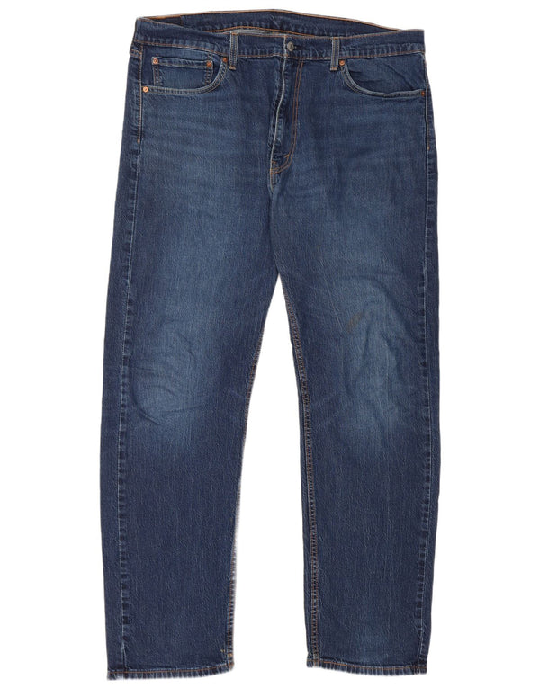 Levi's Mens 505 Straight Jeans W40 L22 Blue Cotton