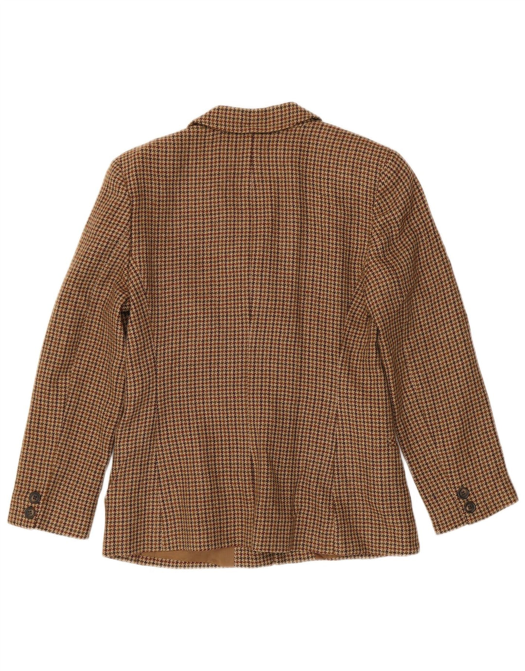 Luisa Spagnoli Veste blazer à 2 boutons pour femme IT 42 pied-de-poule marron moyen