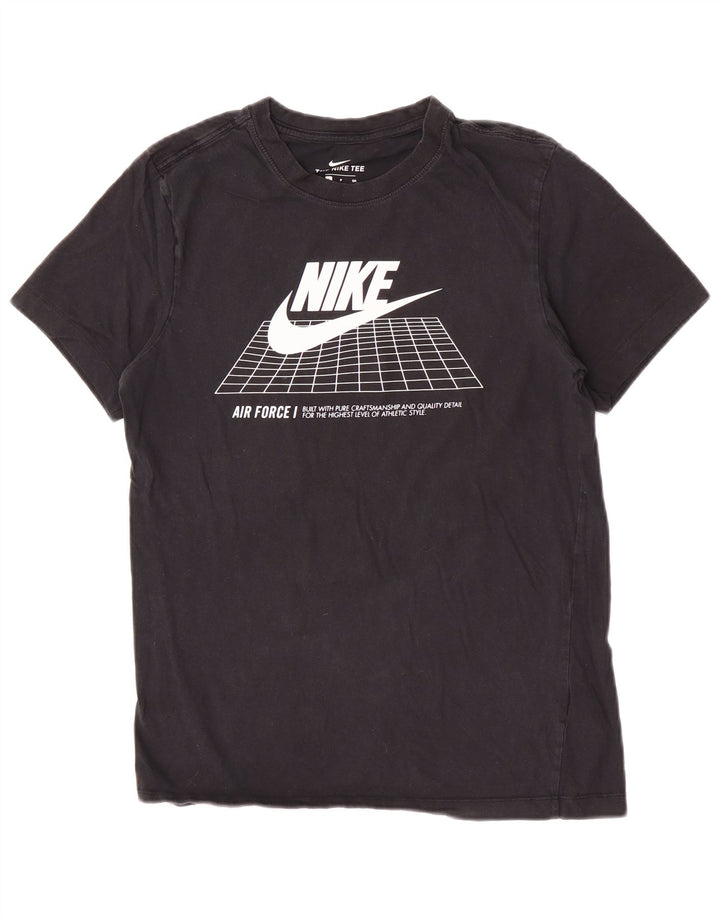 Nike T-shirt graphique pour homme en coton noir Taille S