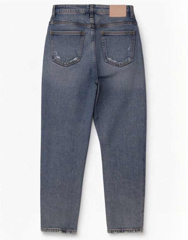 Zara Jean fuselé effet vieilli pour femme EU 40 Medium W30 L29 Bleu