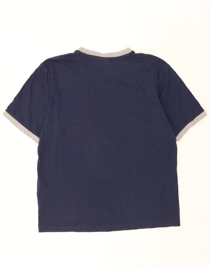 Fila T-Shirt Homme Haut Large Bleu Marine Coton