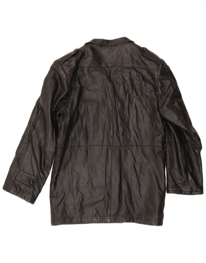 ANFOR Veste en Cuir Homme IT 48 Moyen Noir