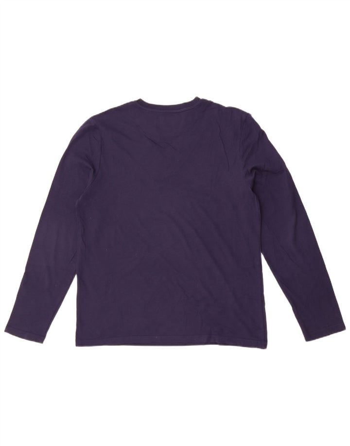 Lyle & Scott Haut à Manches Longues Homme Bleu Marine Moyen Coton
