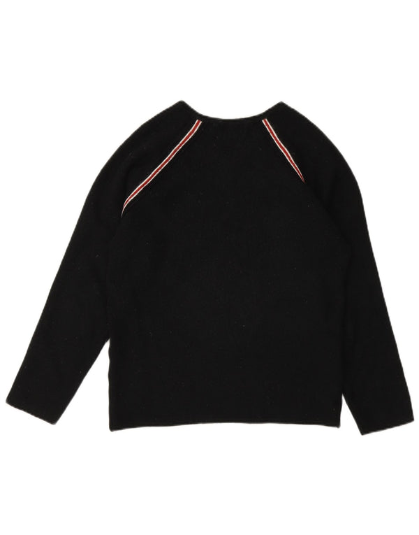 Marks & Spencer Pull col en V pour femme UK 8 Small Noir