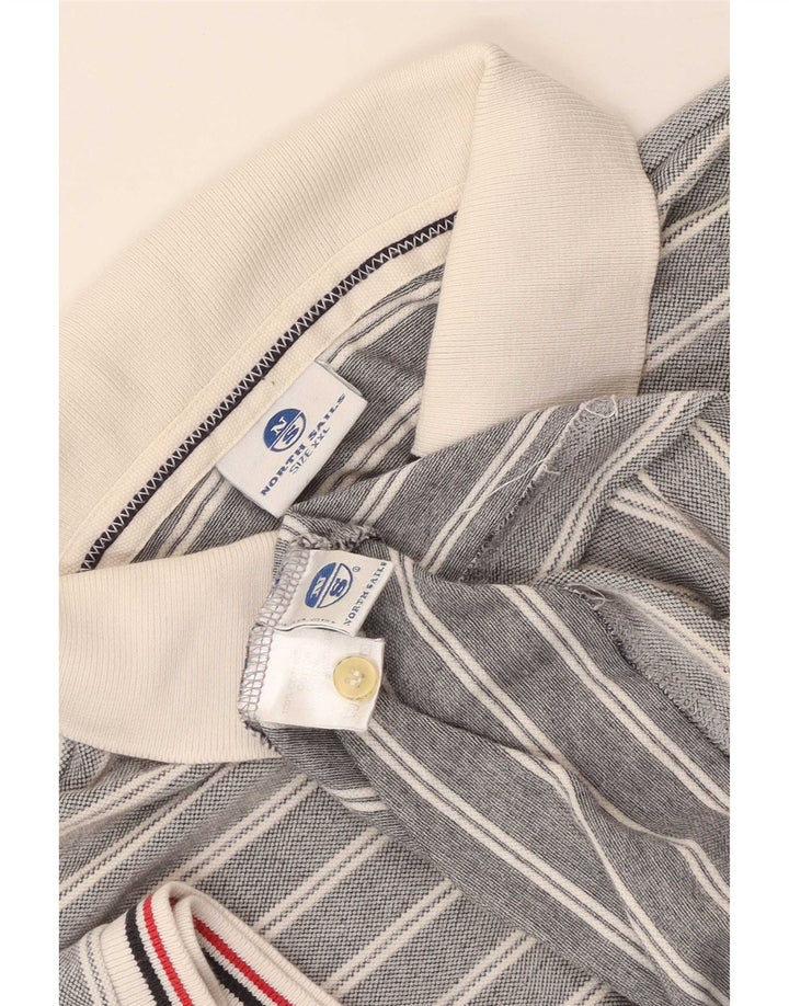 North Sails Polo Homme 2XL Gris Rayé