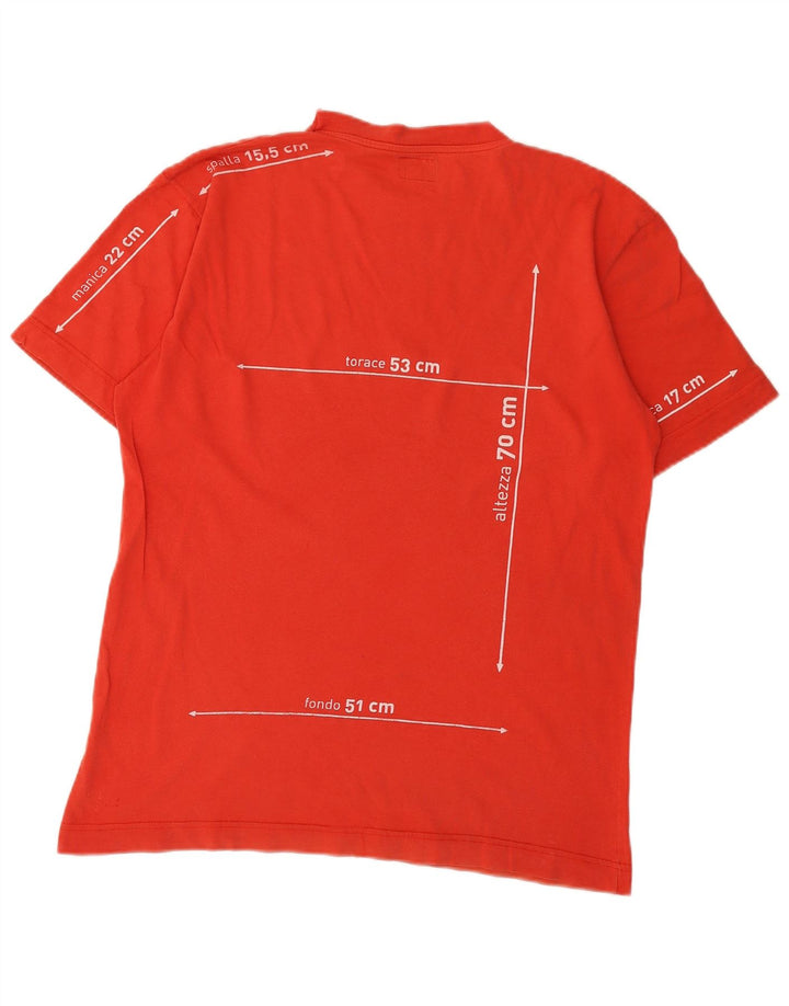 Rifle T-Shirt Graphique Homme Haut Grand Coton Rouge