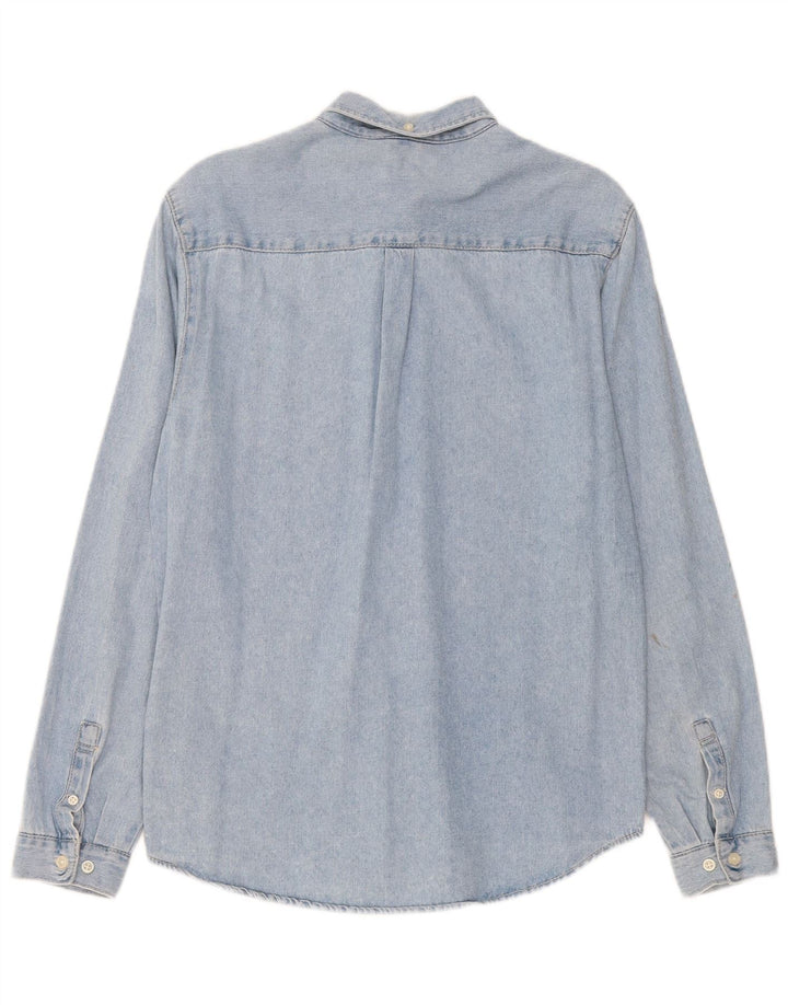 Chemise En Jean Bleu Moyen Coton Zara Homme