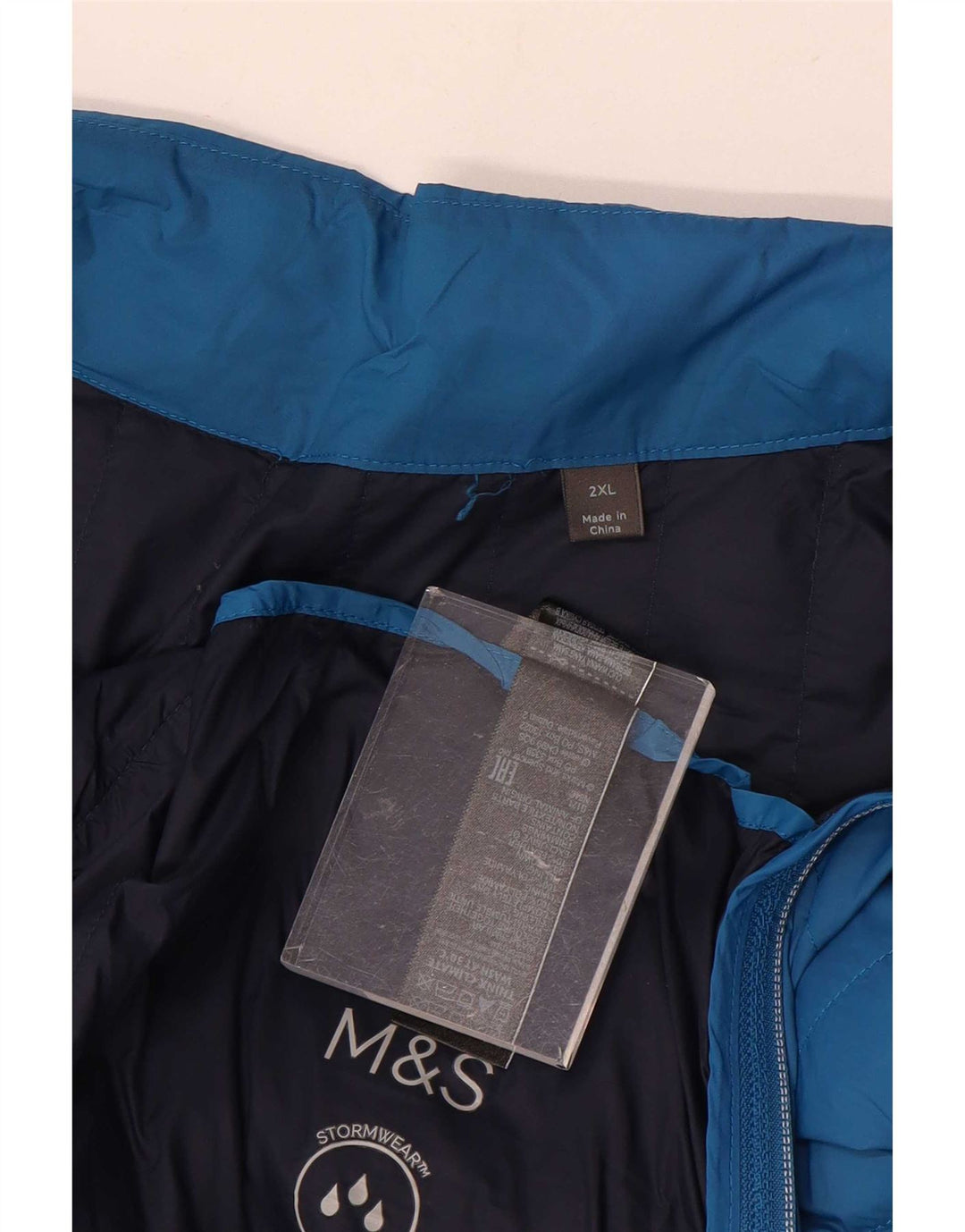 Marks & Spencer Gilet rembourré homme UK 44 2XL Bleu Polyamide