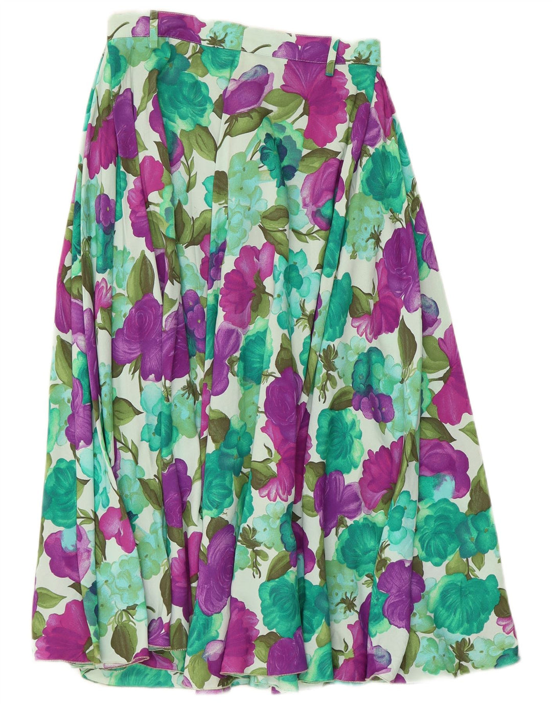 jupe évasée femme vintage W26 Petit Floral multicolore