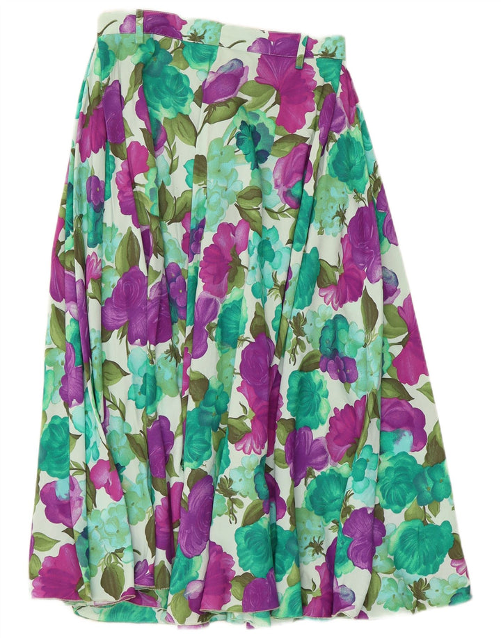 jupe évasée femme vintage W26 Petit Floral multicolore