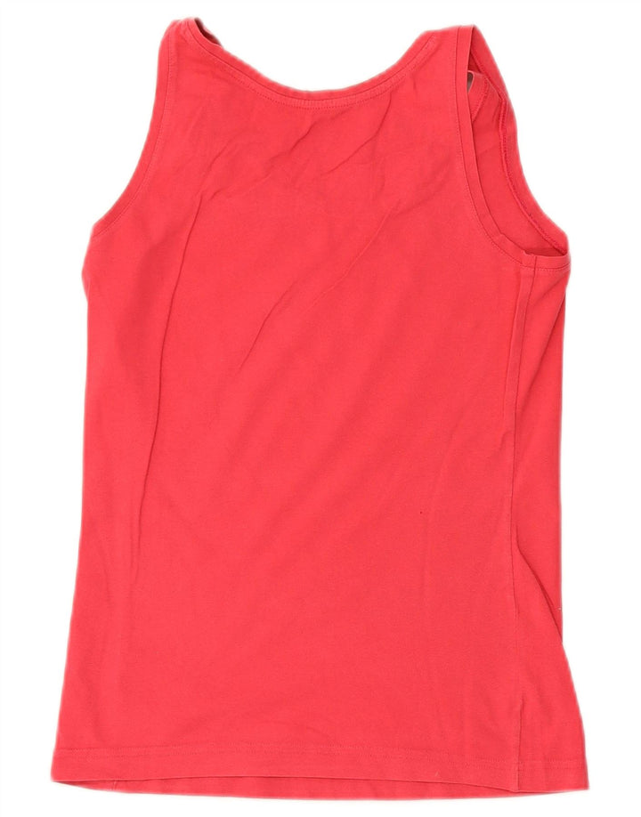 Reebok Débardeur Femme UK 12 Rose Moyen Coton
