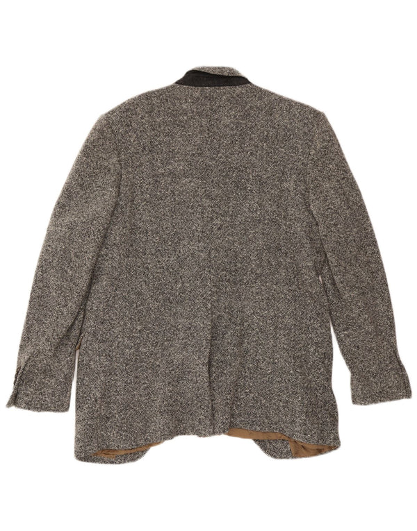 Dolce & Gabbana Veste Blazer 1 Bouton Homme IT 52 XL Laine Mouchetée Grise