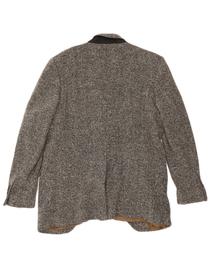 Dolce & Gabbana Veste Blazer 1 Bouton Homme IT 52 XL Laine Mouchetée Grise